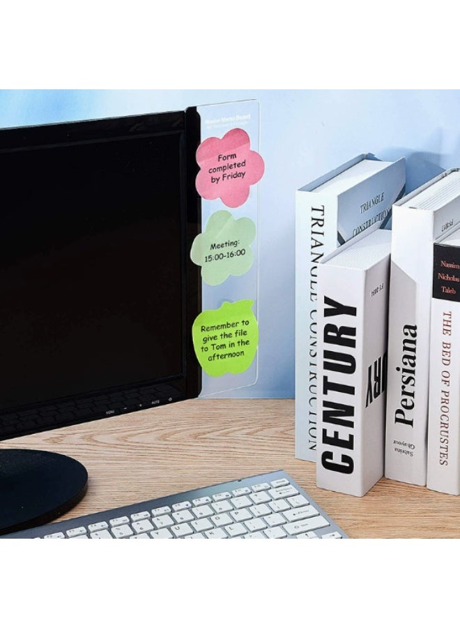 ووفيكسر قطعتان من لوحات الملاحظات لشاشة الكمبيوتر، وحوامل رسائل لمكتب العمل مع أوراق لاصقة، وإكسسوارات مكتبية عصرية لتنظيم المنزل والمكتب. - Image 5